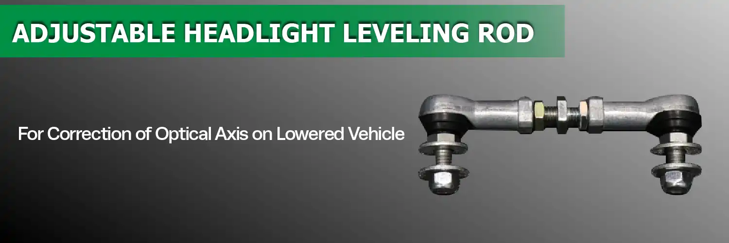 ADJUSTABLE HEADLIGHT LEVELING ROD